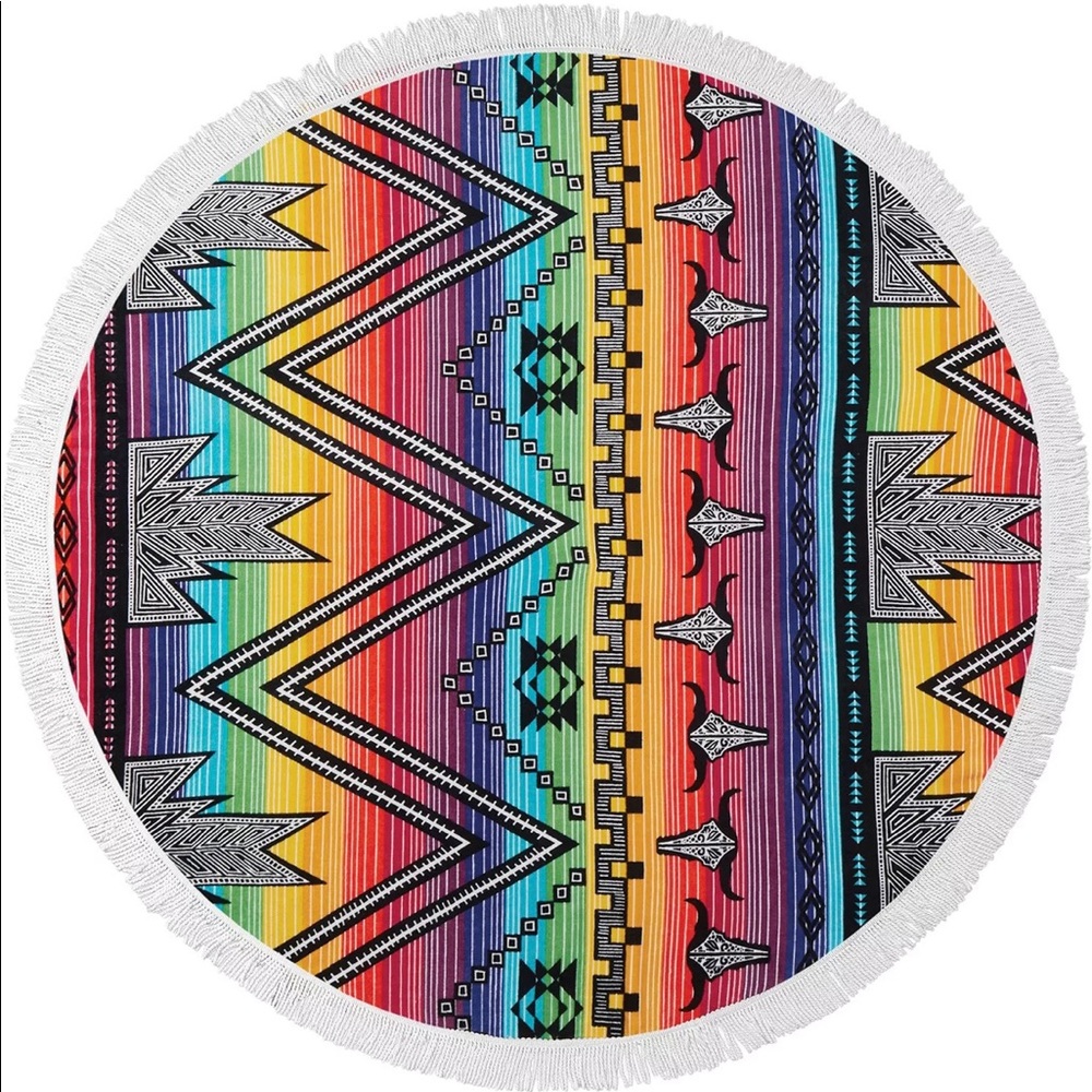 ☀️•NWT•Bonfire Bay Mojave Sun Southwestern Vibrant Beach Towel